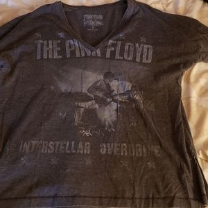 Pink Floyd Women Grey Graphic Shirt